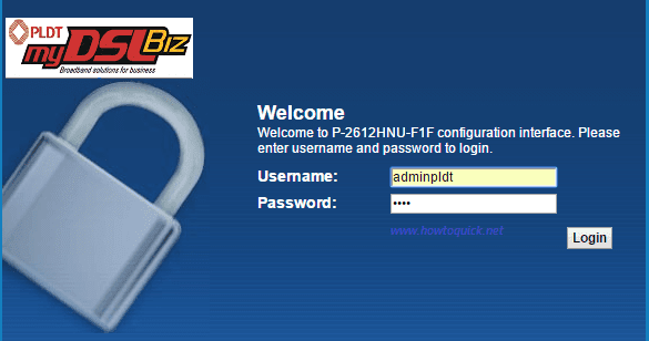 pldt fibr default password